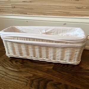 Sabrina Changing Table Diaper Caddy Basket with Liner & Square Basket